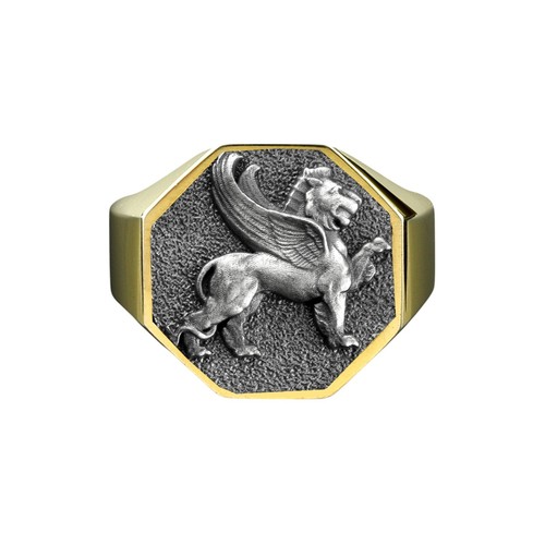 Bague argent plaqué or - bague,