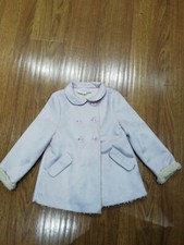 Manteau en fourrure rose fille