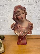 Aurili « Jeune Femme » Terre Cuite Signée État Moyen