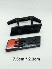 S4 Logo Audi4 Emblème Avant calandre Noir brillant A4 S4