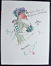 Lithographie de JEAN COCTEAU