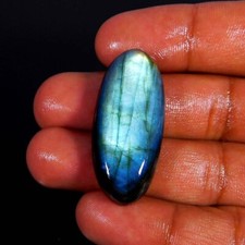 Naturel Multipurple Labradorite Ovale Cabochon 38x17x08mm Ample Gemme 44.75Ct