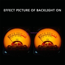 2PCS VU Panel Meter 500UA Warm