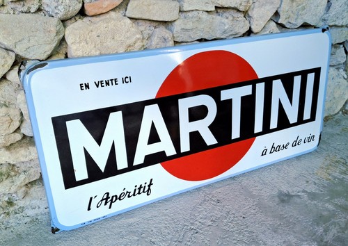 Martini plaque émaillée - martini-plaque,