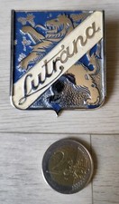 Ancienne Plaque De Marque En Métal Émaillée Pour Balance Lutrana.