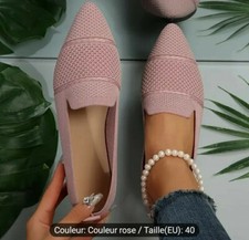 Chaussures Plates Minimalistes À Couleur Unie Pour Femmes, Légère 