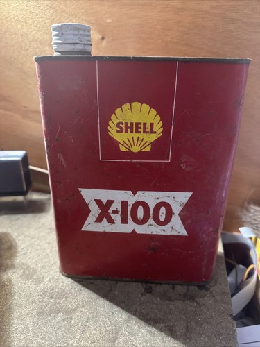 Ancien bidon huile shell - d'huile,