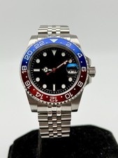 Montre Automatique Smod Type GMT Lunette Directionnelle Rouge