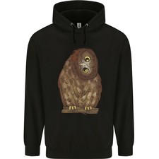 Un Sweat À Capuche Pour Homme En Coton À 80% Avec Un Hibou Drôle