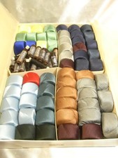 BOITE MERCERIE THIRIEZ CARTIER BRESSON PLUME COTON BOBINE FIL COUTURE BRODERIE