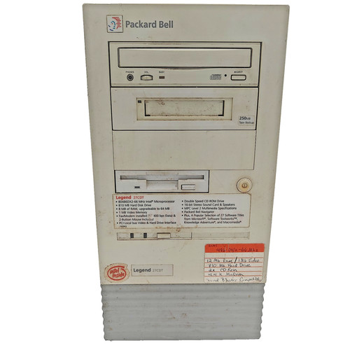Vtg packard bell a940 - packard, a940-twr