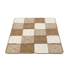 Tapis Déco "Tissage Corde" 122x153cm Naturel