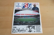  1999 JOURNAL DU PSG PARIS   PSG - BORDEAUX  FOOTBALL 12 PAGES