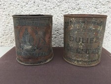 2 ancienne boîtes de conserves / Henaff / Duliez / Petits pois / Déco
