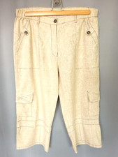 Pantacourt femme toile lin