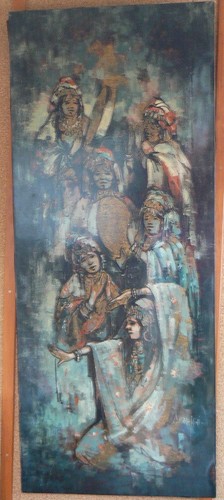 Tableau danseuses berberes - danseuses,
