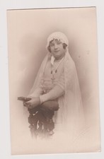 Photo ancienne 🎞️ Communiante Lyon studio Victoire robe blanche 1900 📸