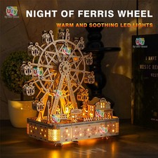 3D Puzzles En Bois Led Rotatif