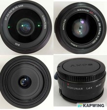 4 new lenses for Minolta