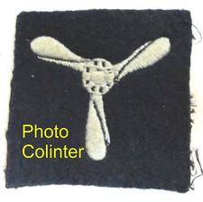 Insigne Anglais Royal Air Force Senior Aircraftman- Hélice à 3 pales - 55 x 55mm