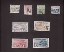 FR ORPHELINS  SERIE n° 162 à 169 * GOM ORIGINE et SANS AMINCI   Cote   + 270 €