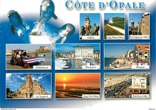 62 - Cote d'Opale - Multivues - Dauphins - Tracteur - CPM - Voir Scans Recto-Ver