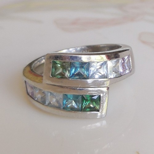 Belle bague argent massif - en,
