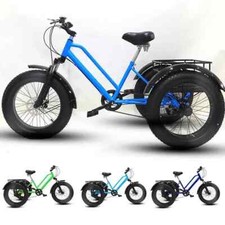 Haut Acier Carbone 7 Vitesse 20in Fat Pneu Pédale Tricycle Bicyclette