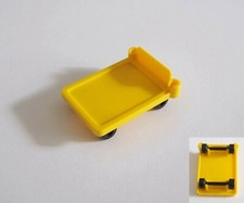 PLAYMOBIL (W139) GARE - Base Chariot Jaune Bagages Voyageurs 4200 4202 4300