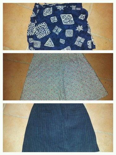 Lot jupes bleues taille 36 - bleues,