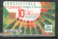 TÉLÉCARTE 50 - YVES ROCHER - ROUGE à LÈVRES - LUXE - Maquillage - Beauté