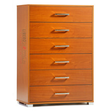 Commode en bois avec 6 tiroirs
