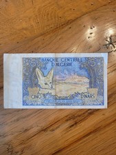 Algérie Billet Ancien De Cinq