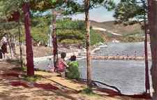 Carte postale ancienne HAUTE-GARONNE BASSIN DE ST-FERREOL coin du bassin