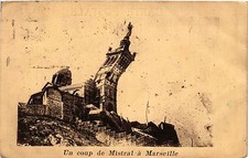 CPA Un coup de mistral a