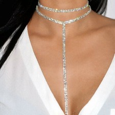 Collier ras de cou en cristal