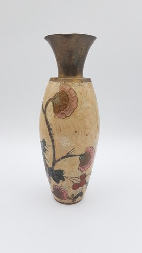 Vase laiton émaillé - laiton,