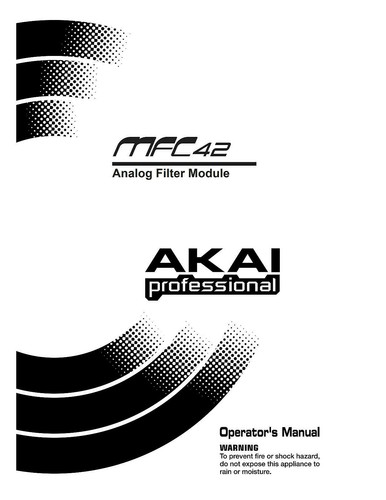 Akai mfc42 analog - akai, filter