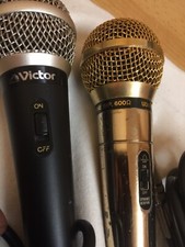 KARAOKE COMPONENT SYSTEM SKT-688+ 2 DUTY HEAVY MICROPHONES VINTAGE JAPAN WORKING