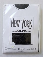 COLLANT FANTAISIE NEW YORK TAILLE 2/S MODELE RILUX COULEUR NOIR / OR