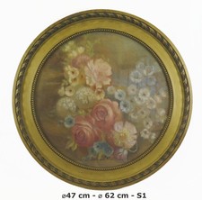 Tableau À Fleurs Rond Peint