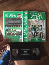 CASSETTE VIDEO VHS FOOTBALL  l epopee des verts saint etienne