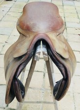 SELLE DE CAVALERIE ANCIENNE XIX°/DÉBUT XX° SIÈCLE, 5° Rgt DE DRAGONS