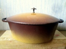 COCOTTE MARMITE 33cm fonte comme Le Creuset Feuertopf cast iron pot Vintage TBE