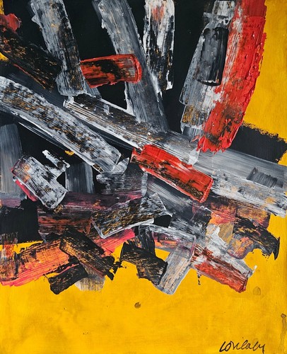 Peinture huile abstraite - peinture, à