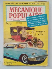 Mécanique Populaire n°149 du 10/1958; Les Automobiles de 1800 à 1900/ Spécial Au