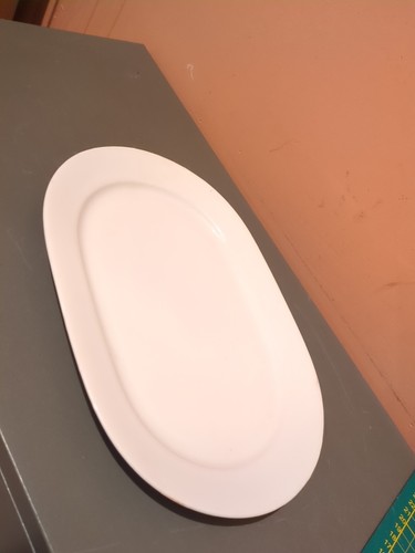 Plat ovale porcelaine - en,