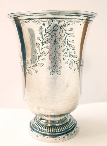 Timbale argent massif fin - en,