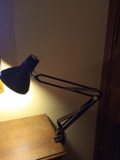 Lampe d'architecte vintage LEDU 1960/1965 articulée à fixer au bureau