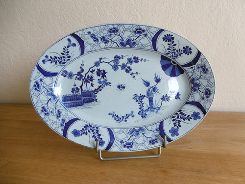 Plat ovale faience creil - plat,